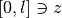 [0,l]\ni z