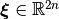 \boldsymbol \xi\in\mathbb R^{2n}
