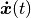 \boldsymbol{\dot{x}}(t)