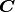 \boldsymbol{C}
