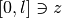 [0,l]\ni z