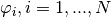 \varphi_i, i=1,...,N